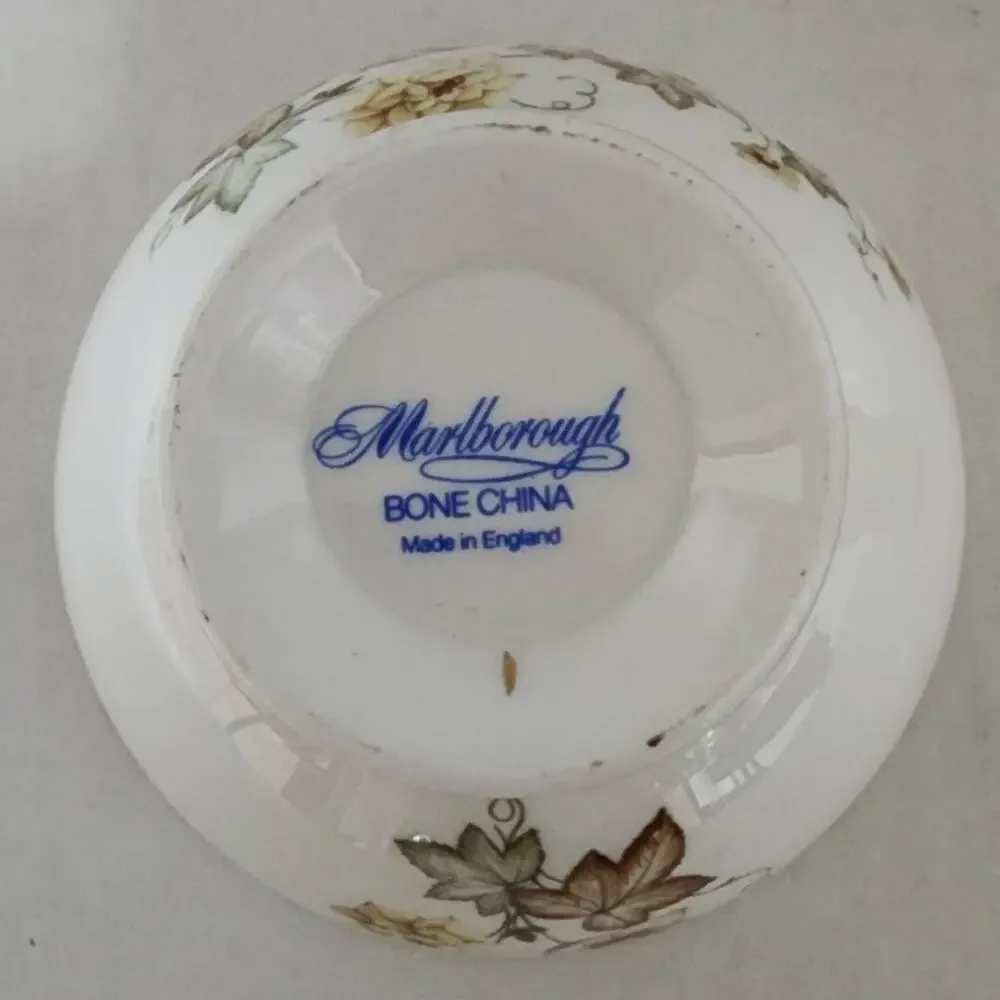 Marlborough Sugar and Creamer Bone China Made in England